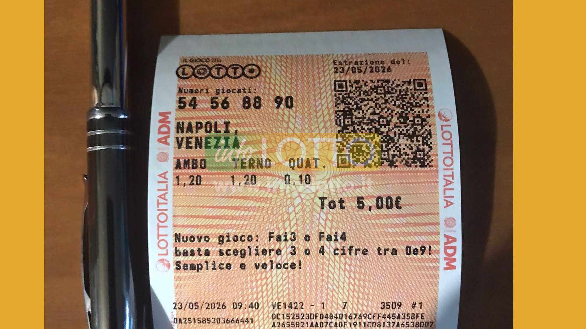 Vincita Maggio 2026