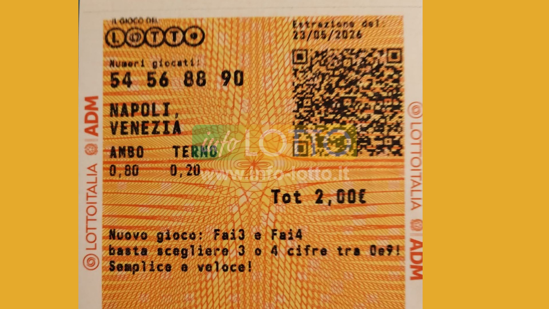 Vincita Maggio 2026