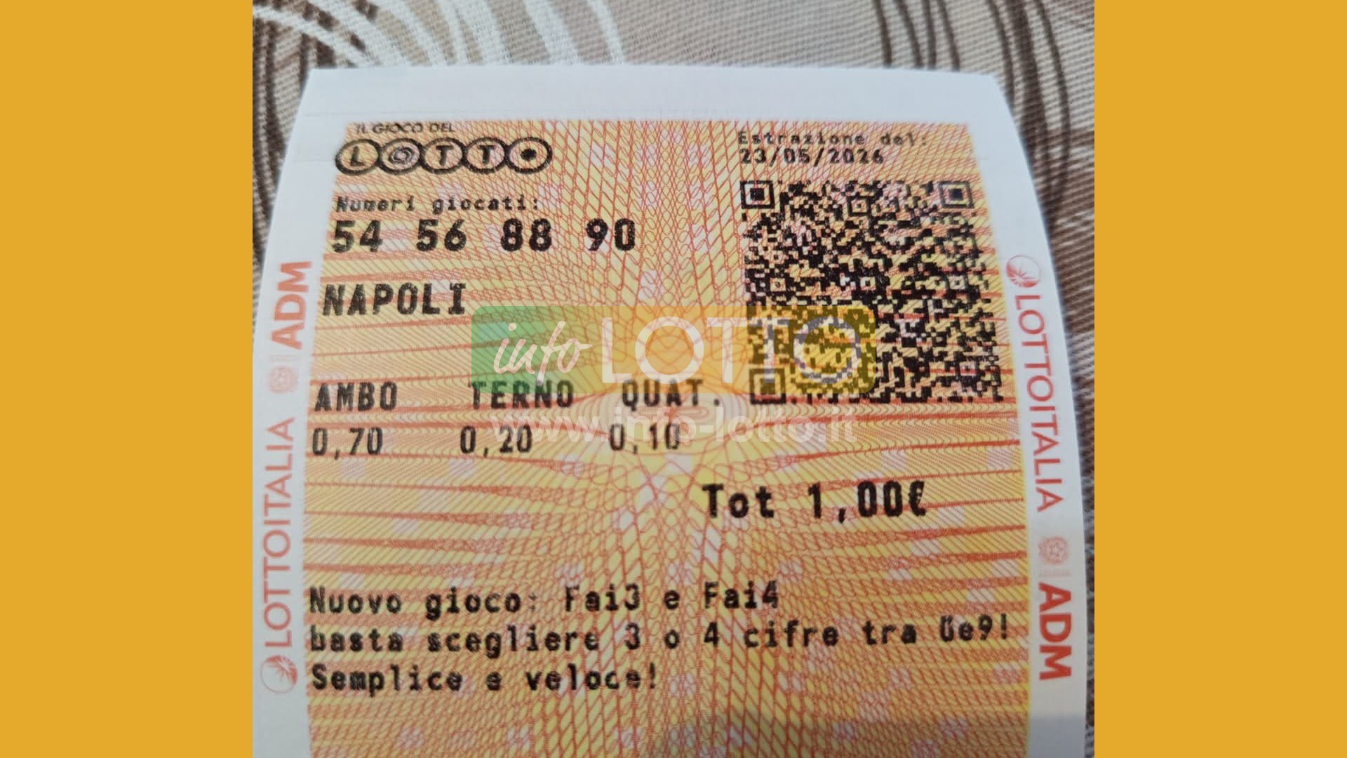 Vincita Maggio 2026