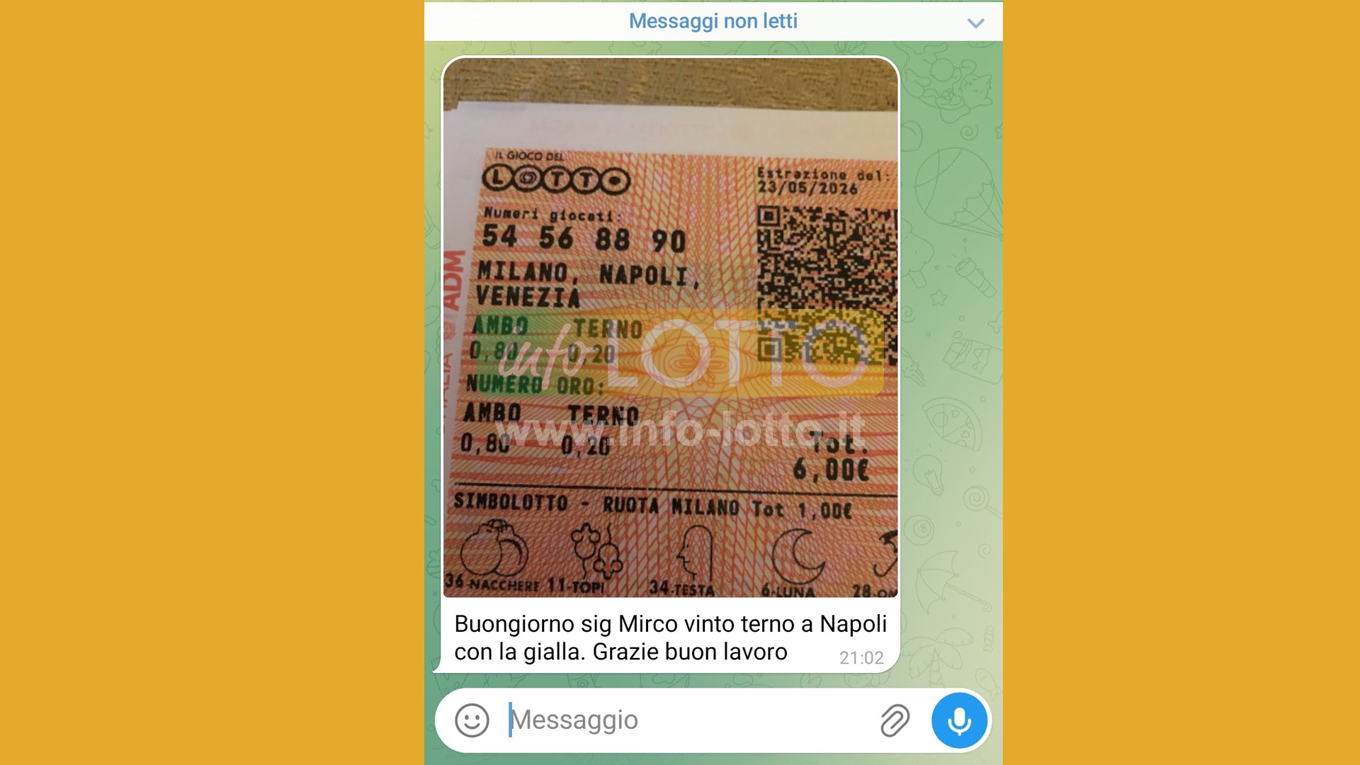 Vincita Maggio 2026