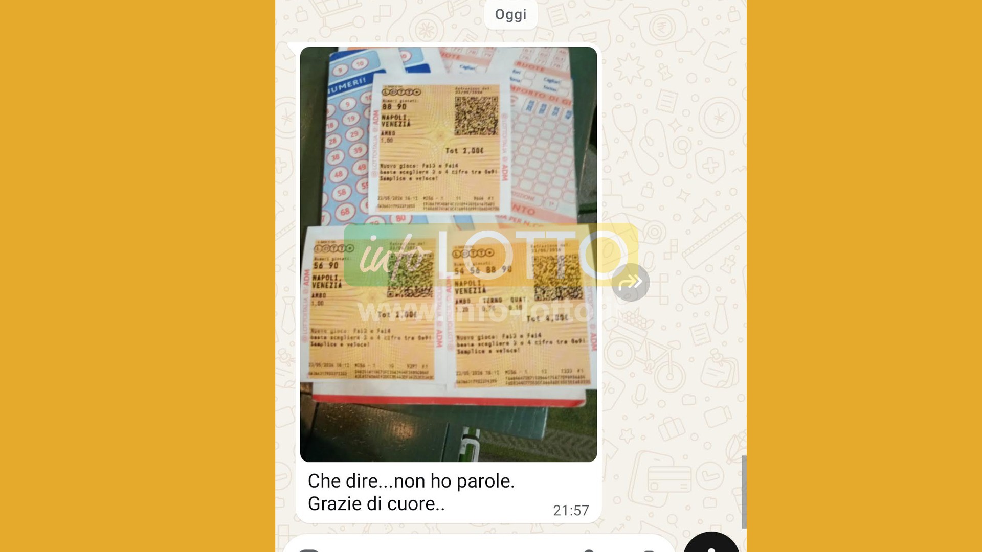 Vincita Maggio 2026