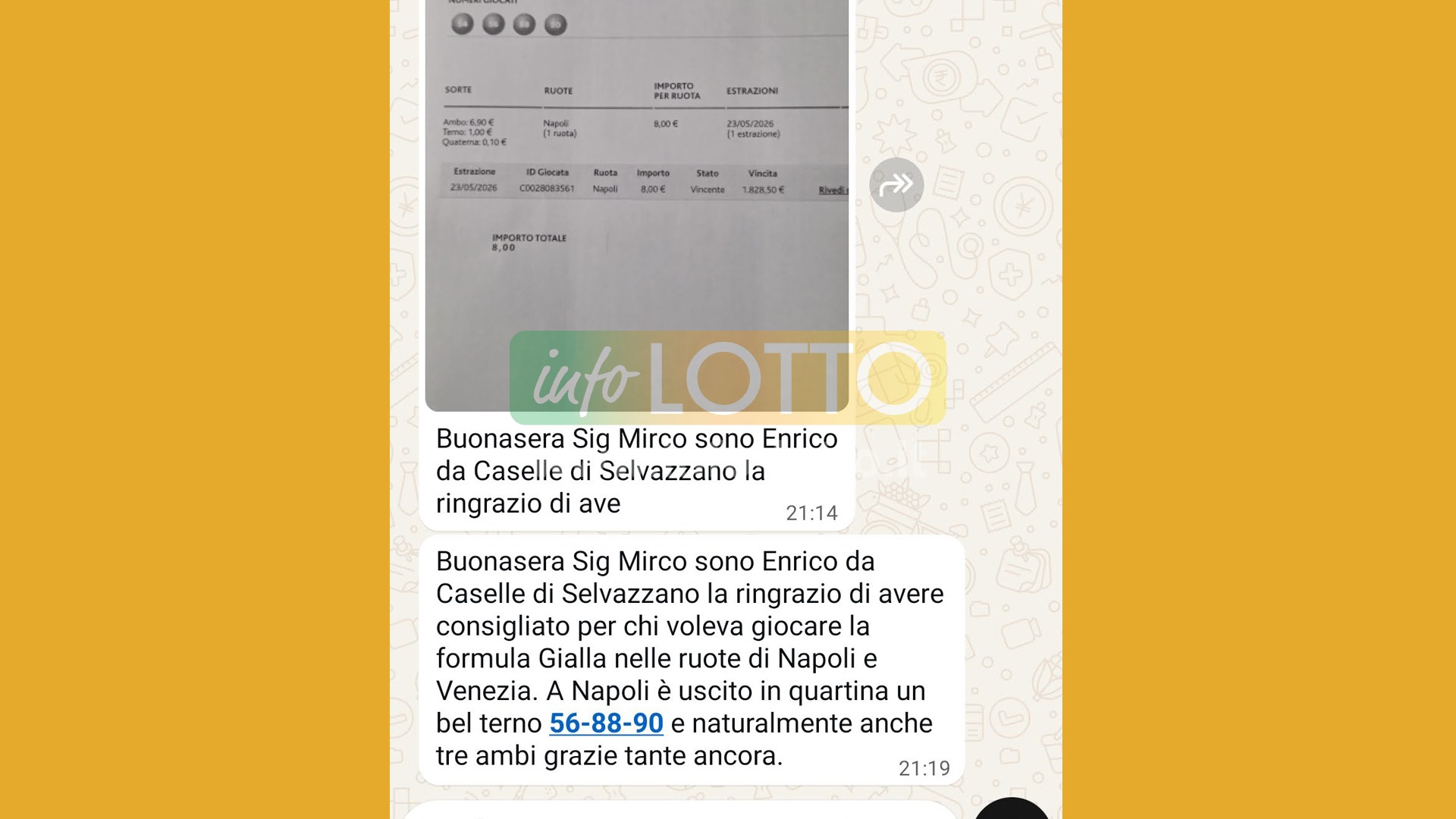 Vincita Maggio 2026