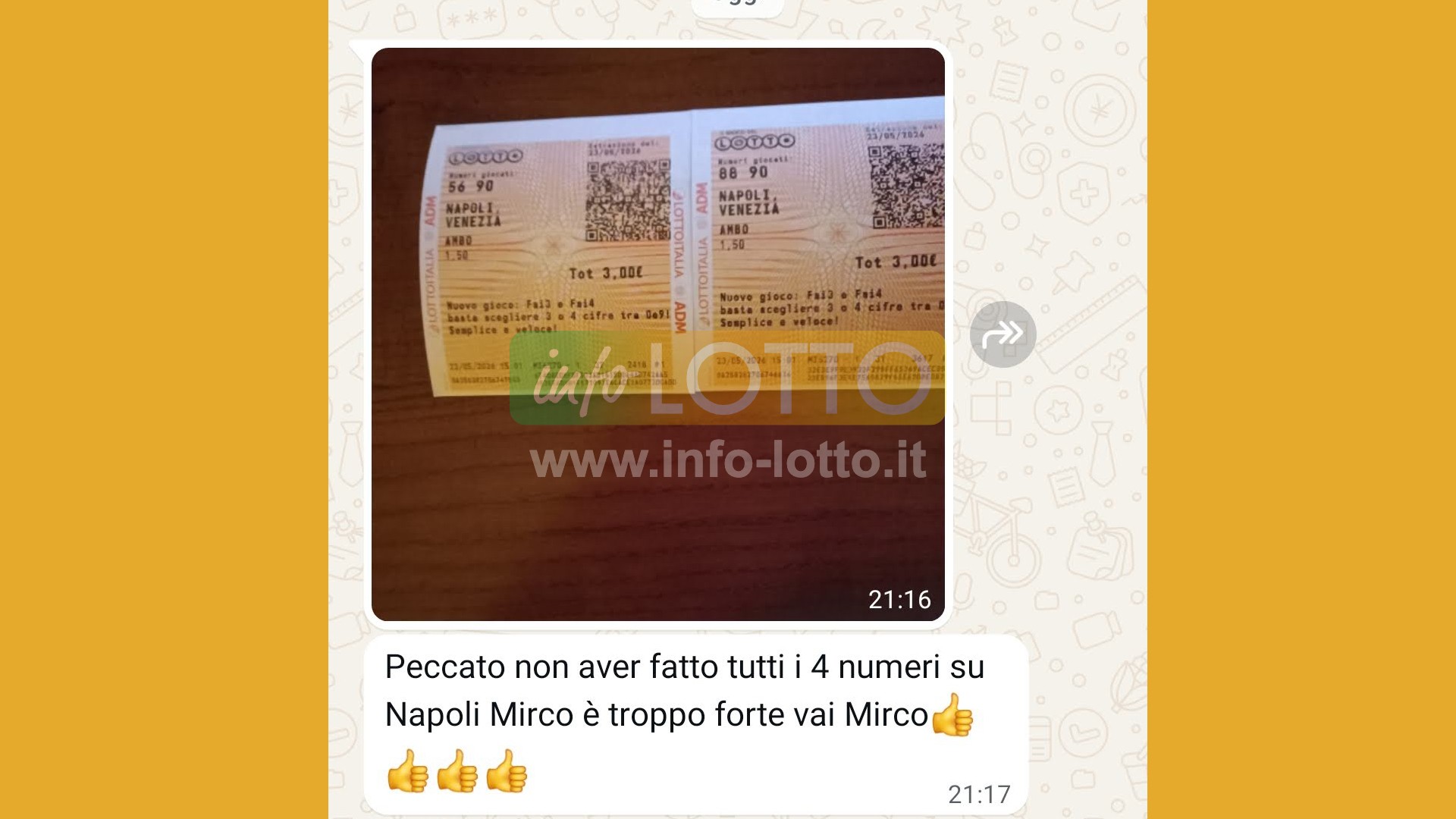 Vincita Maggio 2026