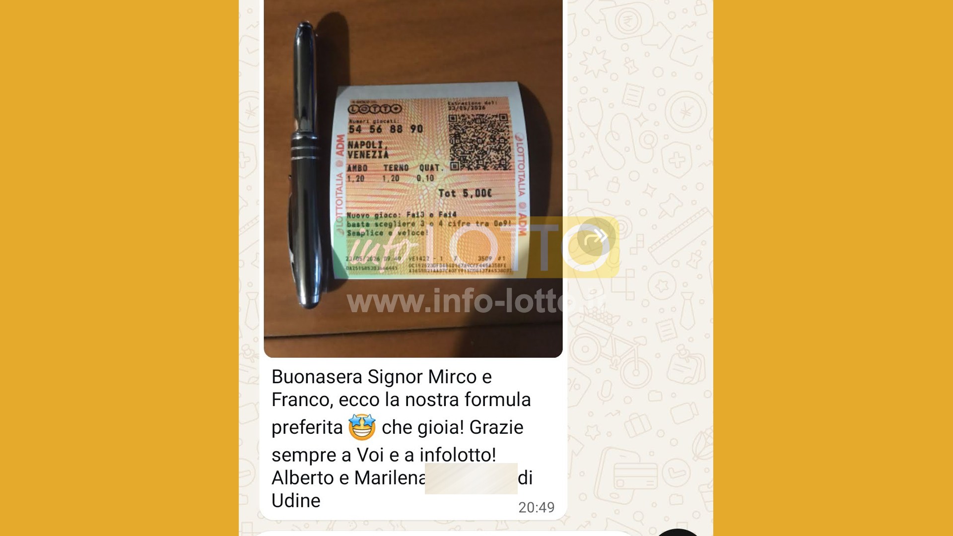 Vincita Maggio 2026