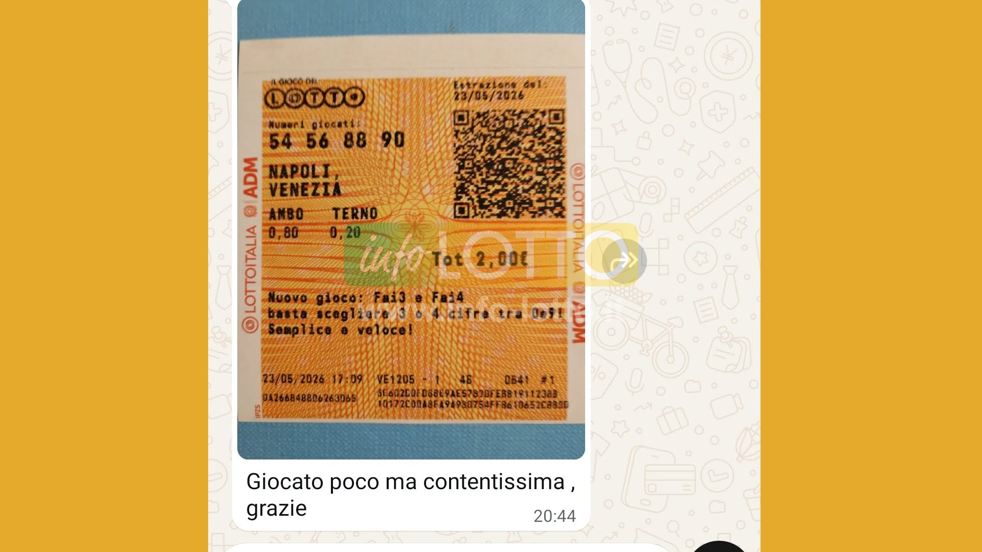 Vincita Maggio 2026