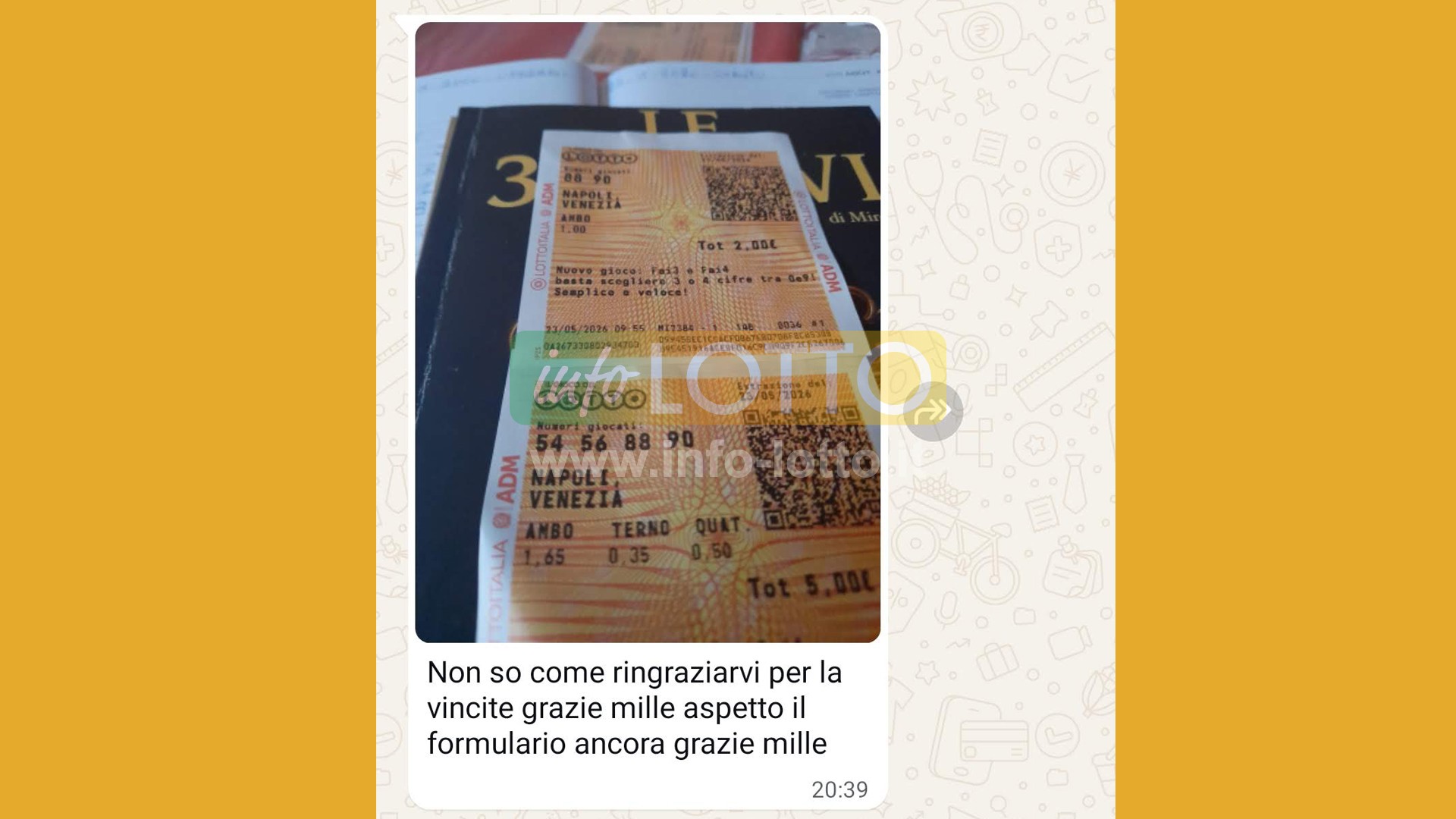 Vincita Maggio 2026