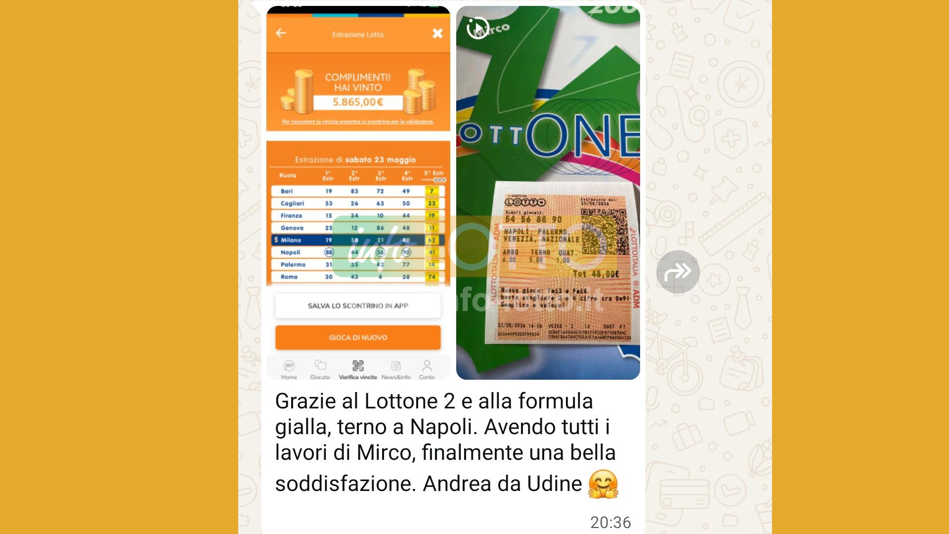 Vincita Maggio 2026