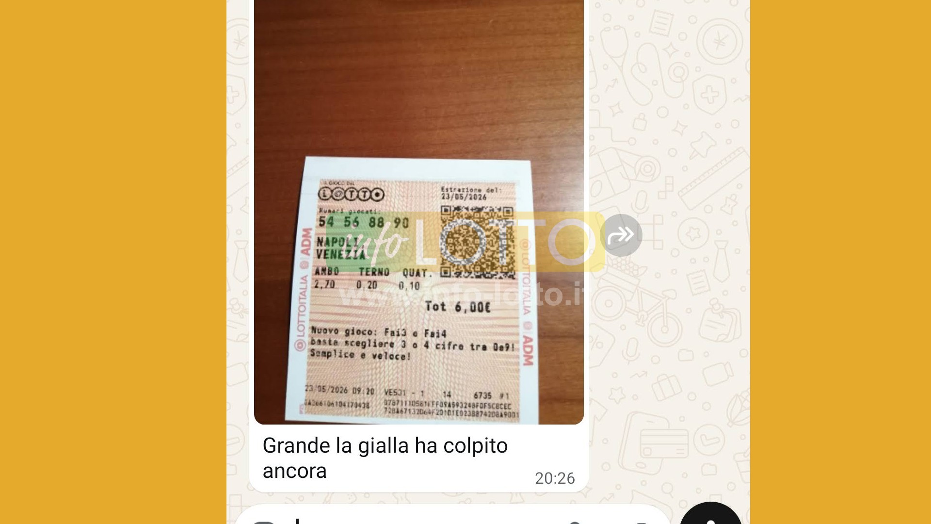 Vincita Maggio 2026