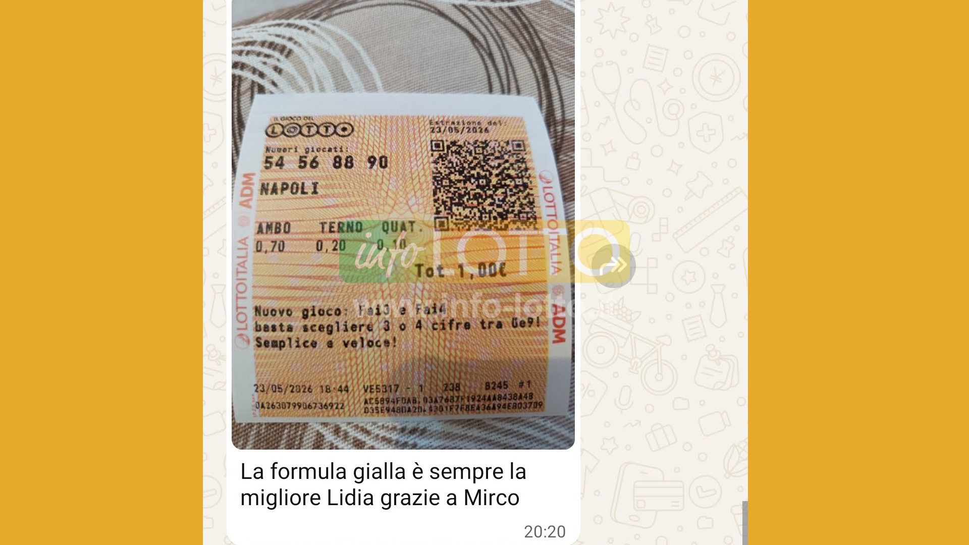 Vincita Maggio 2026