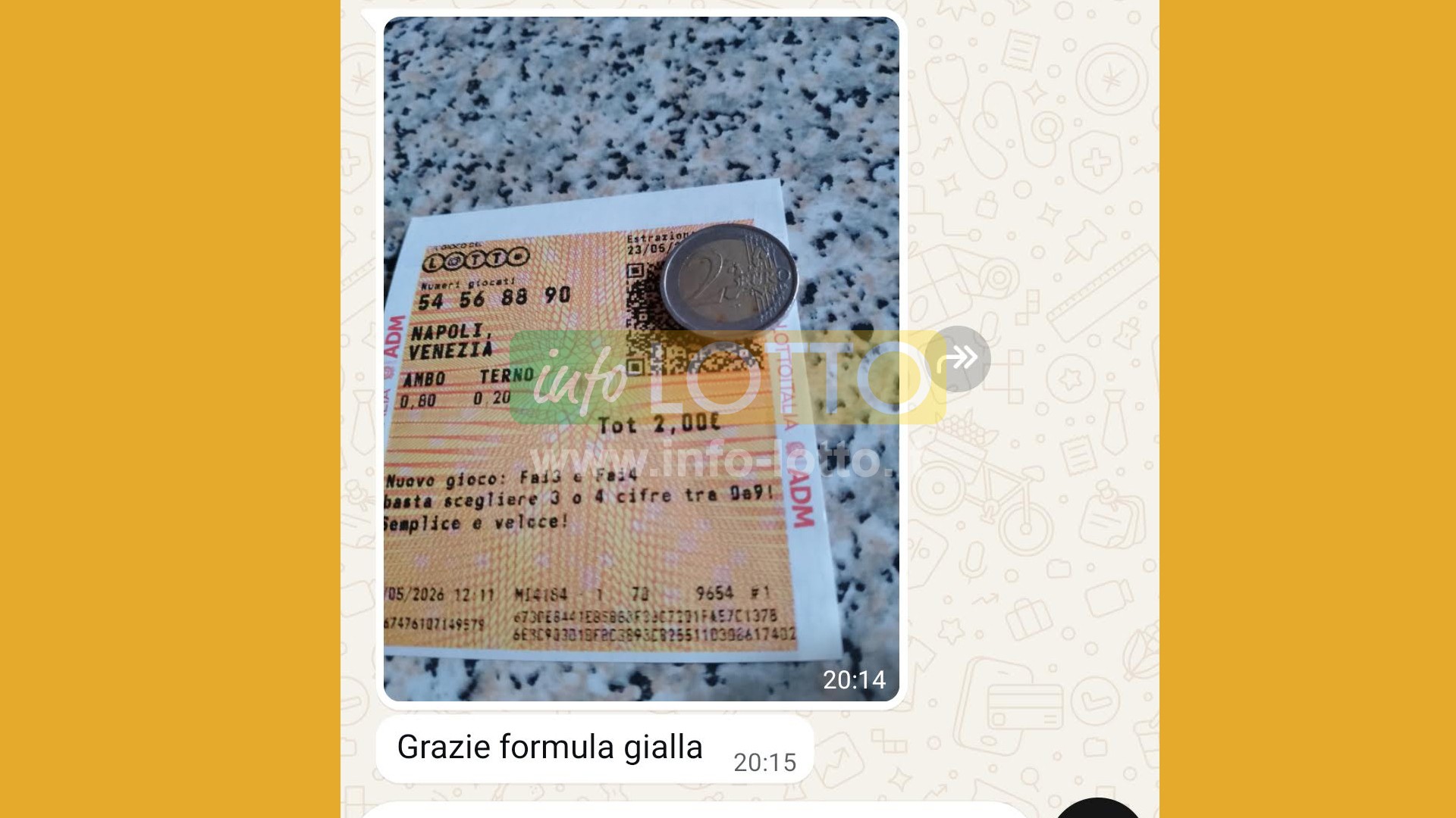 Vincita Maggio 2026