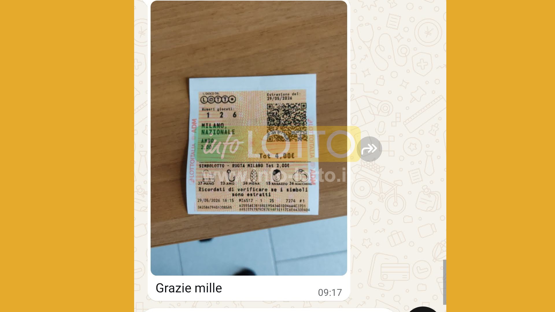 Vincita Maggio 2026