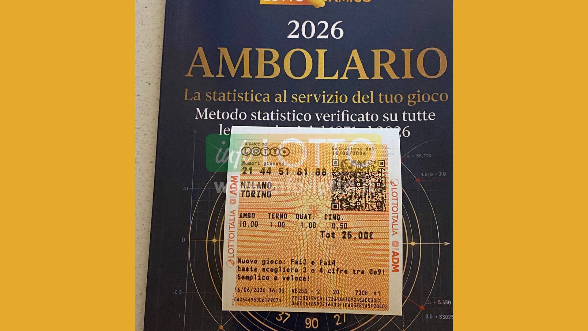 Vincita Giugno 2026