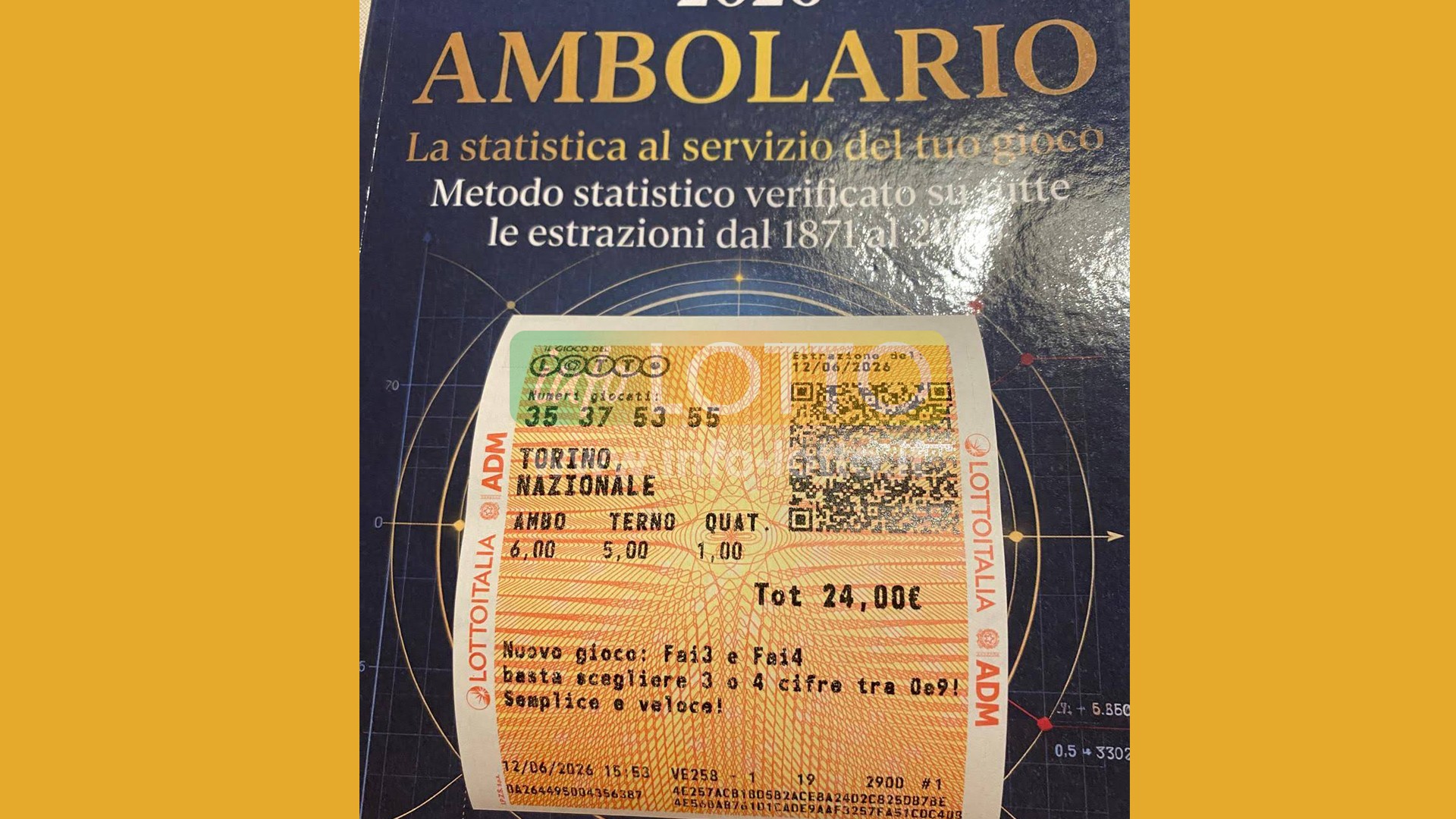 Vincita Giugno 2026