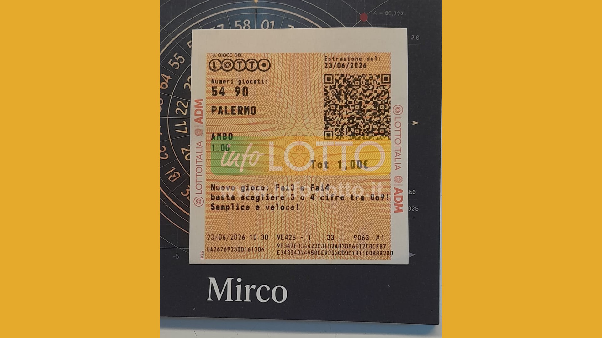 Vincita Giugno 2026
