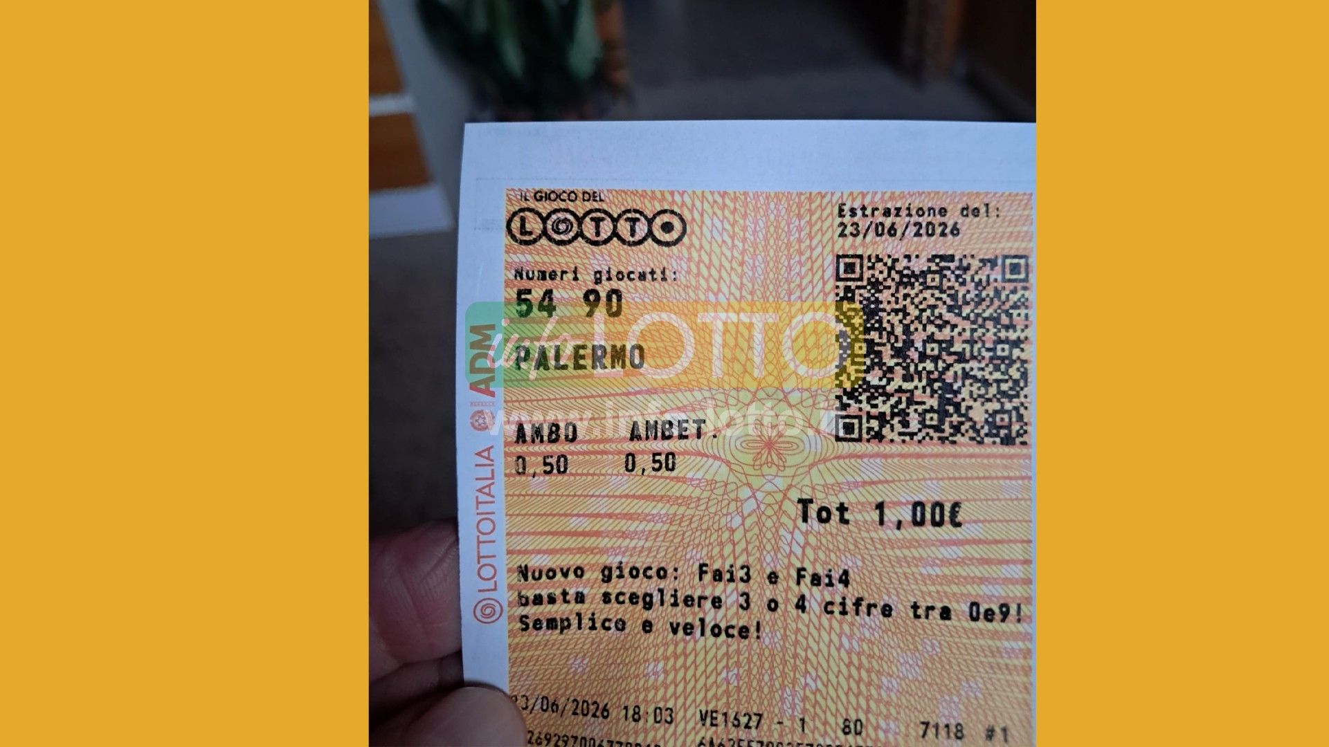 Vincita Giugno 2026