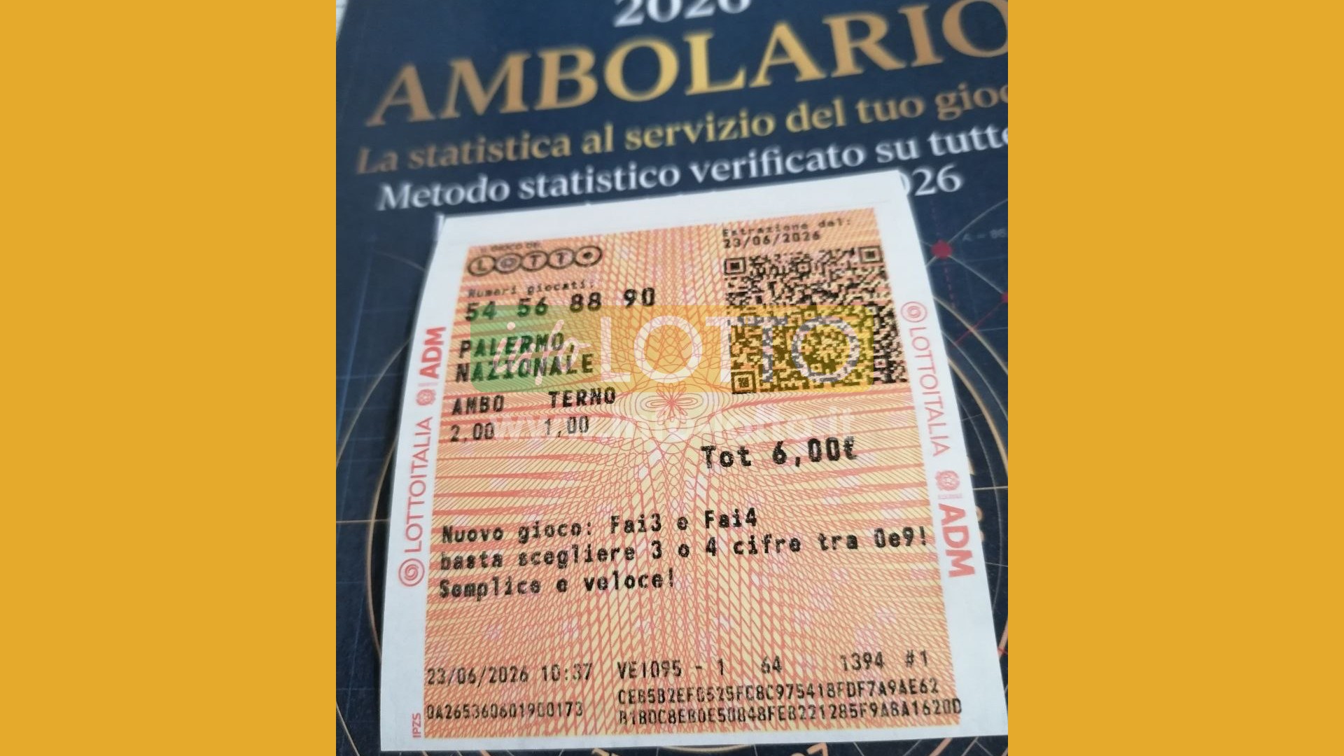 Vincita Giugno 2026