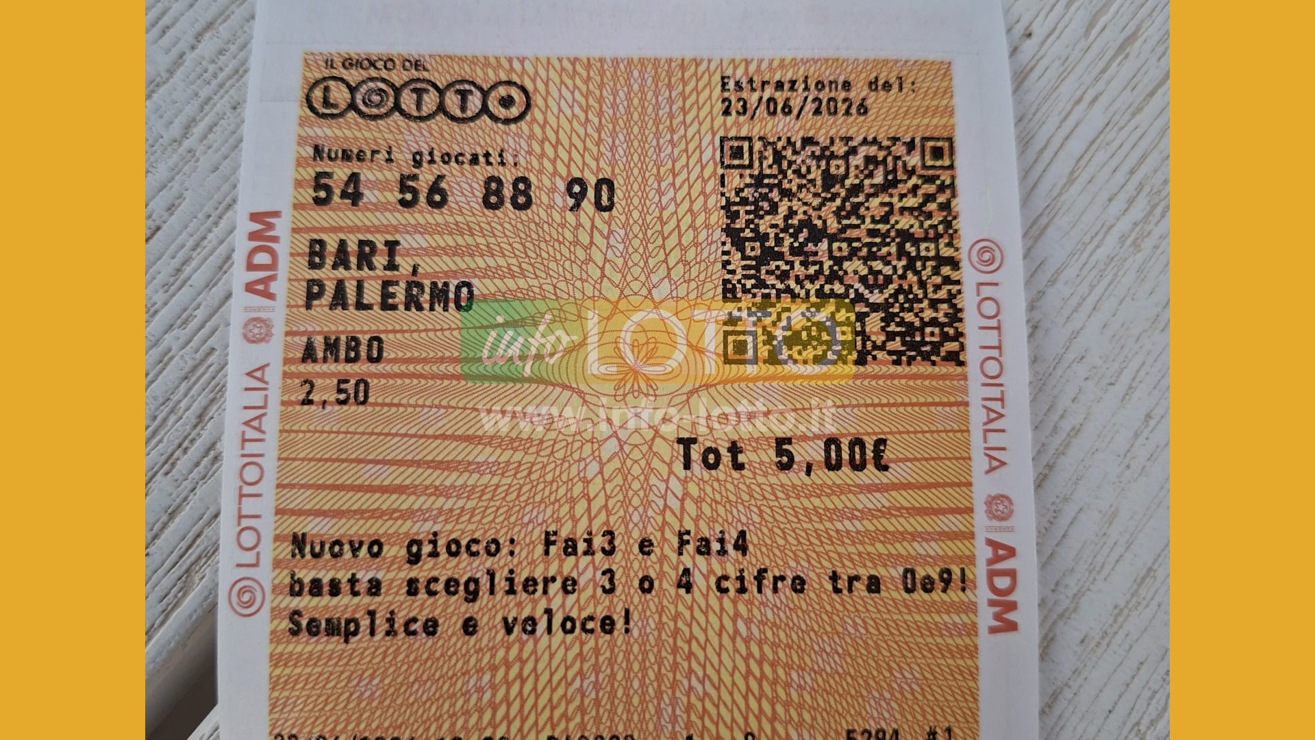 Vincita Giugno 2026