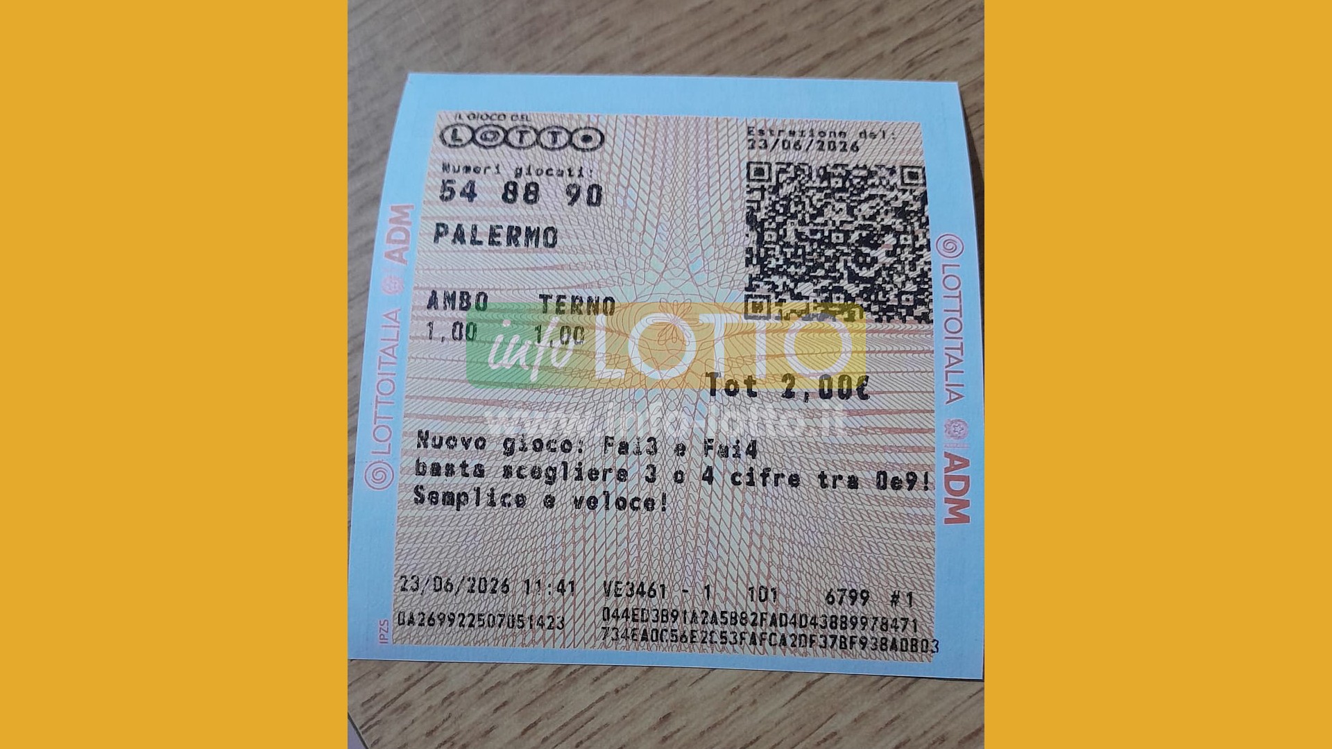 Vincita Giugno 2026
