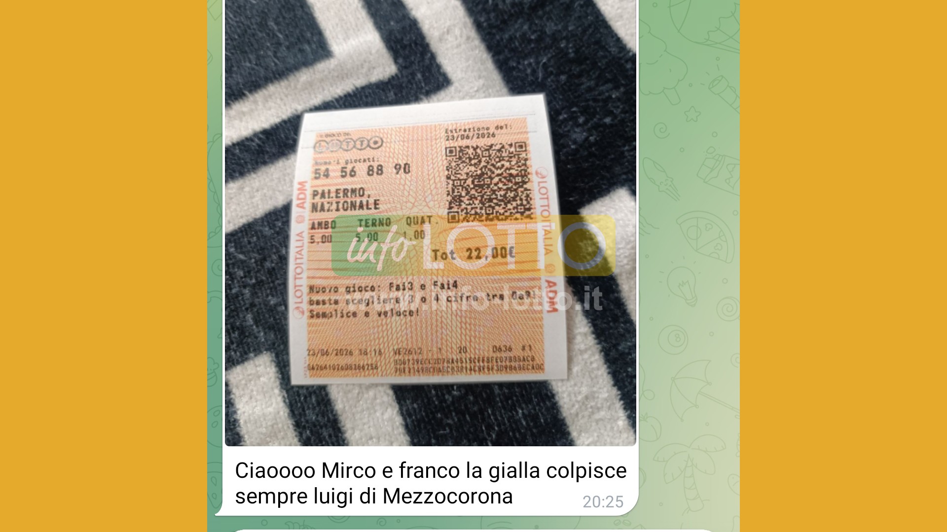 Vincita Giugno 2026