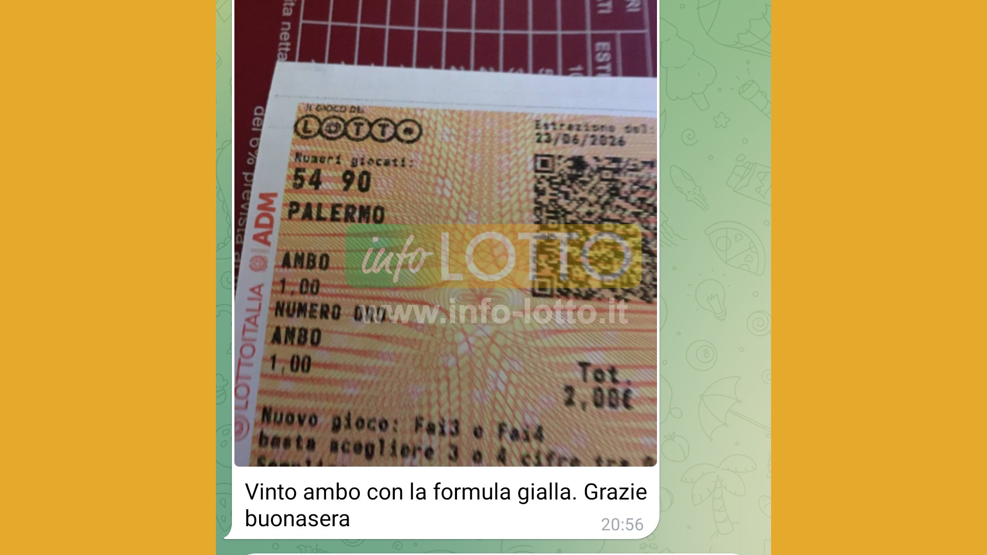Vincita Giugno 2026