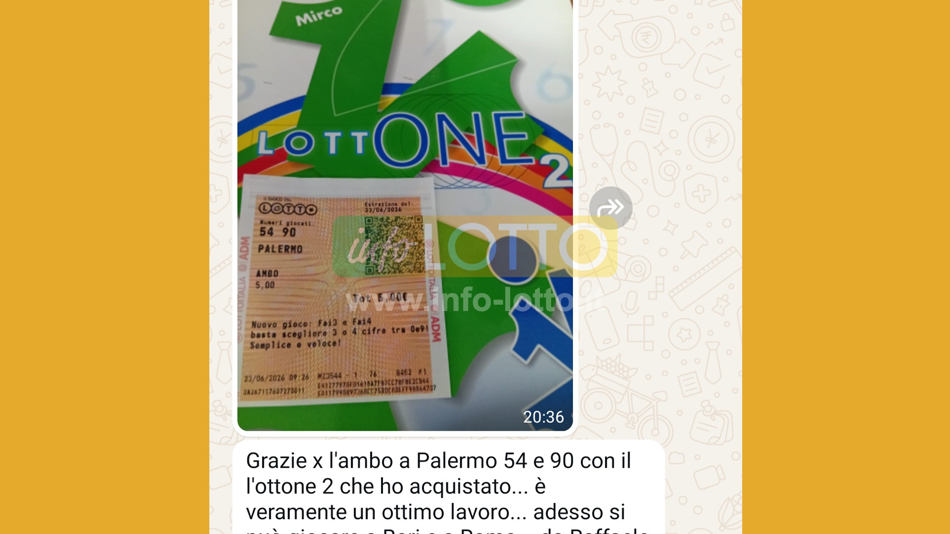 Vincita Giugno 2026