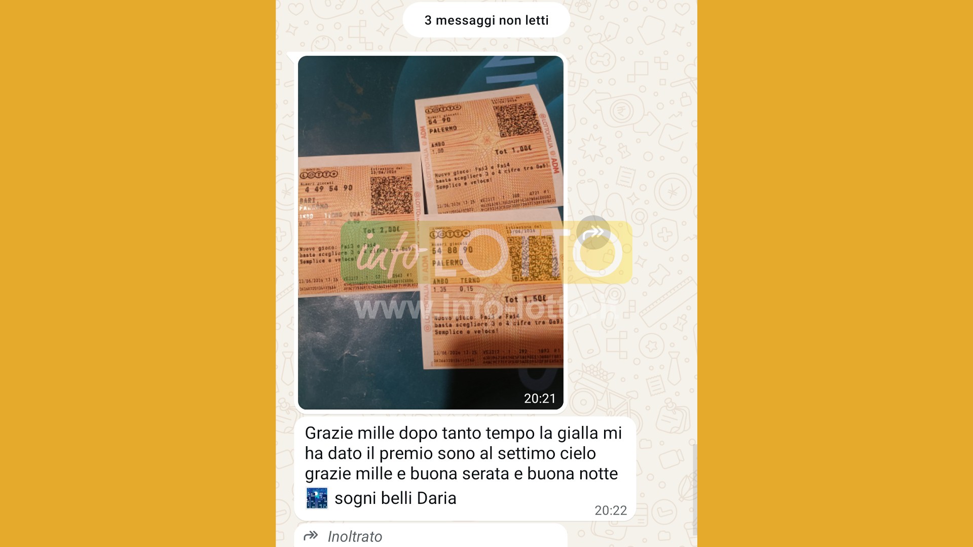 Vincita Giugno 2026