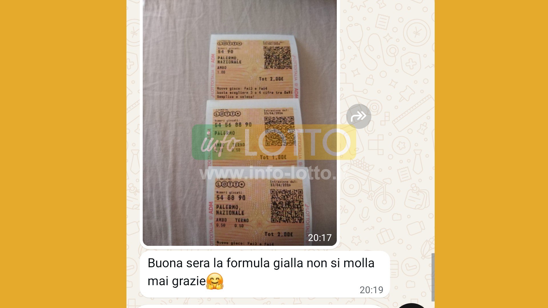 Vincita Giugno 2026