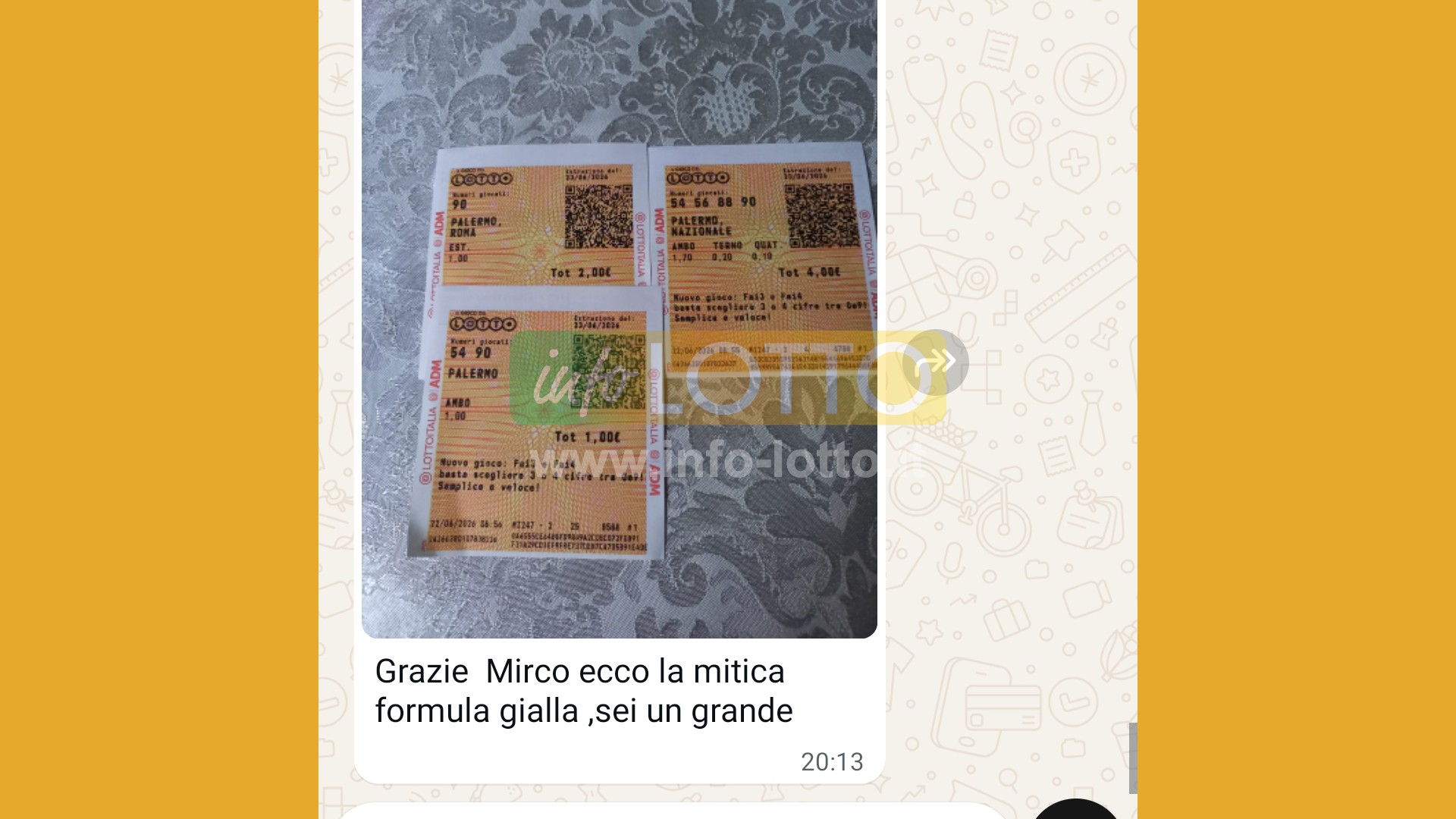 Vincita Giugno 2026