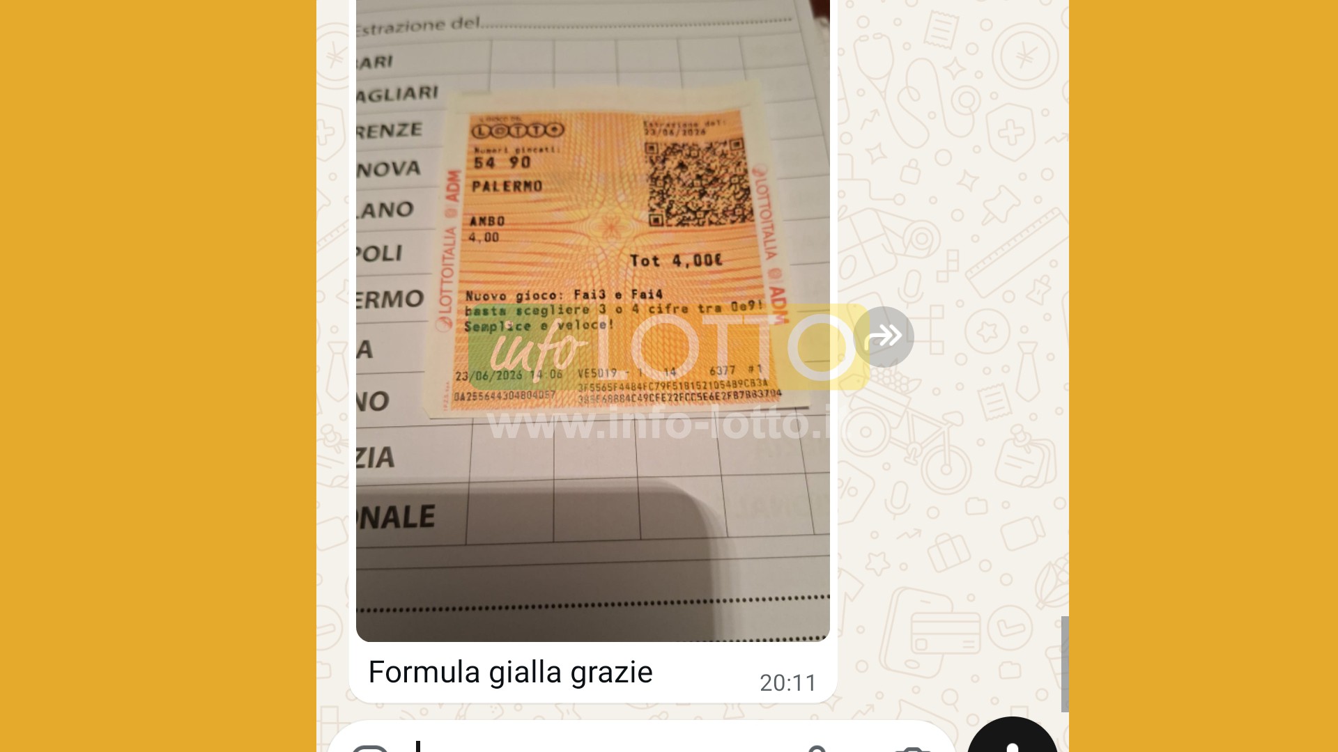 Vincita Giugno 2026