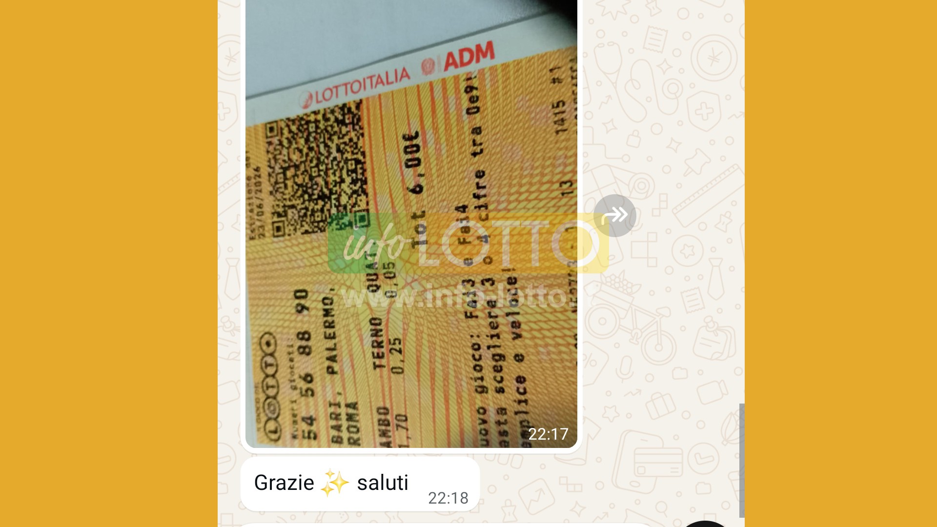 Vincita Giugno 2026