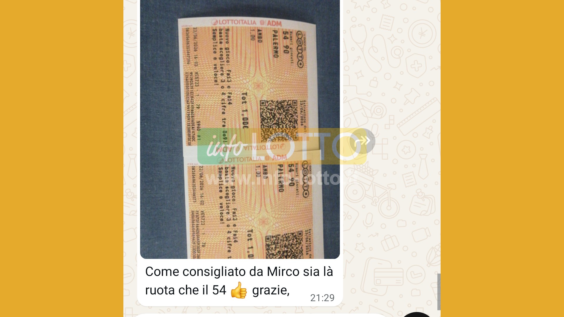 Vincita Giugno 2026