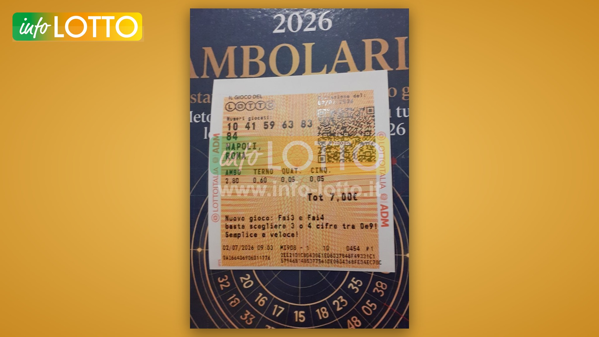 Vincita Luglio 2026