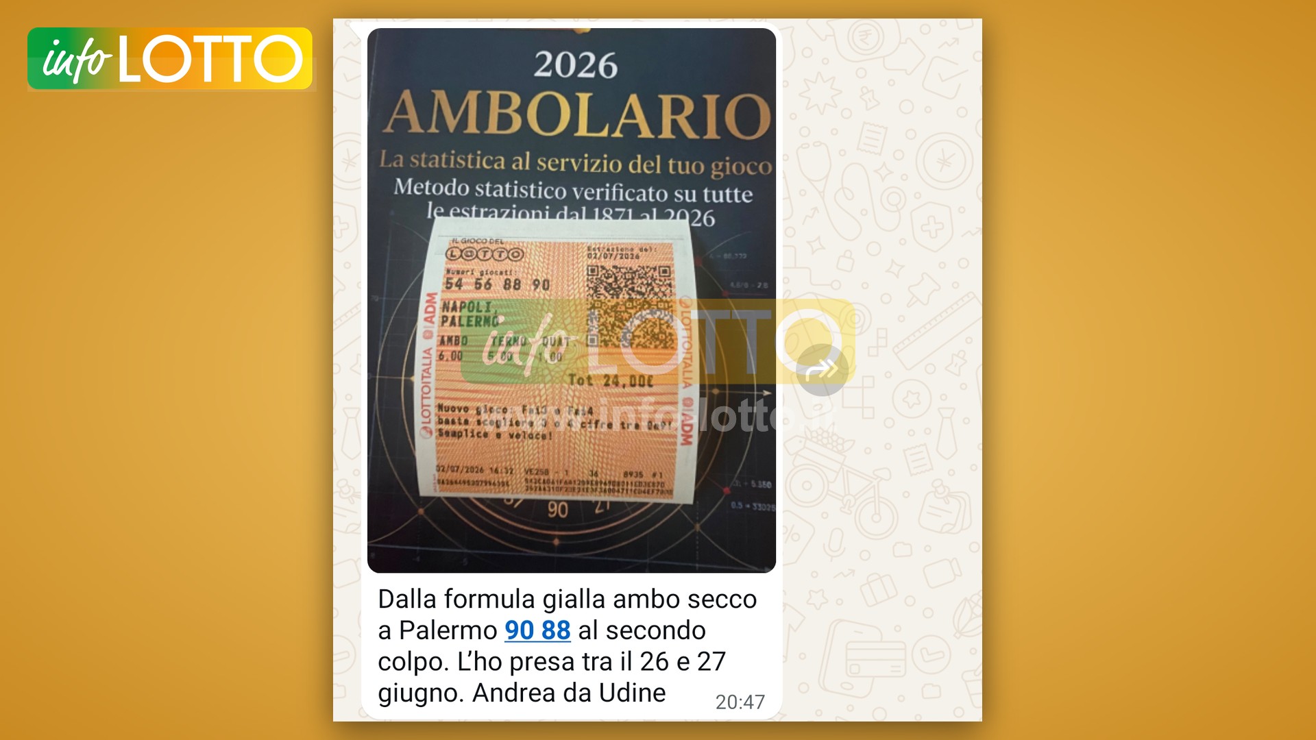 Vincita Luglio 2026