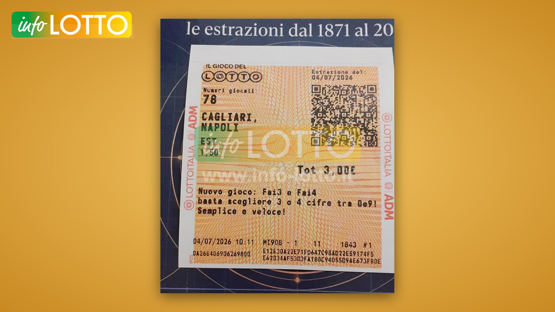 Vincita Luglio 2026