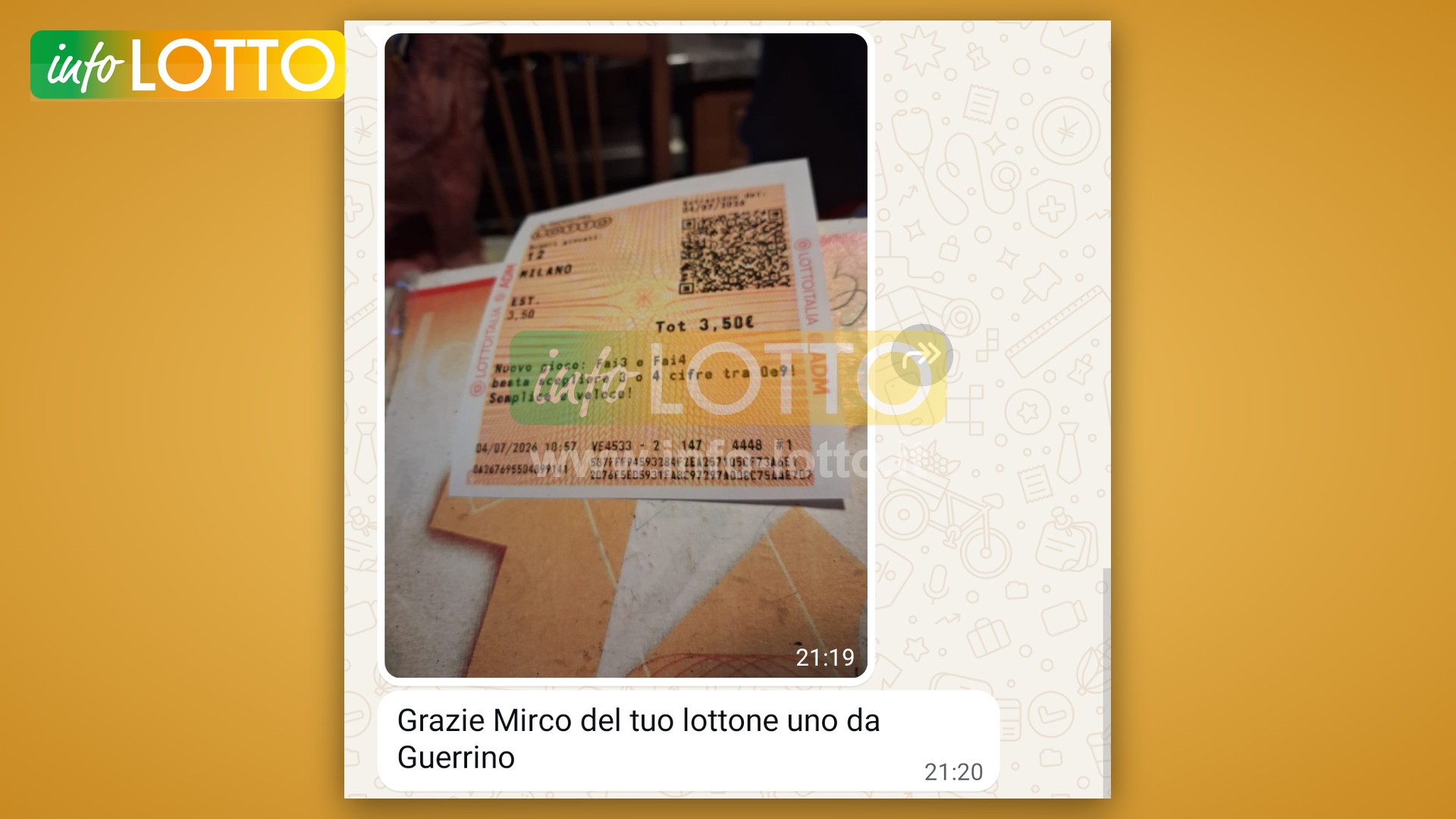 Vincita Luglio 2026