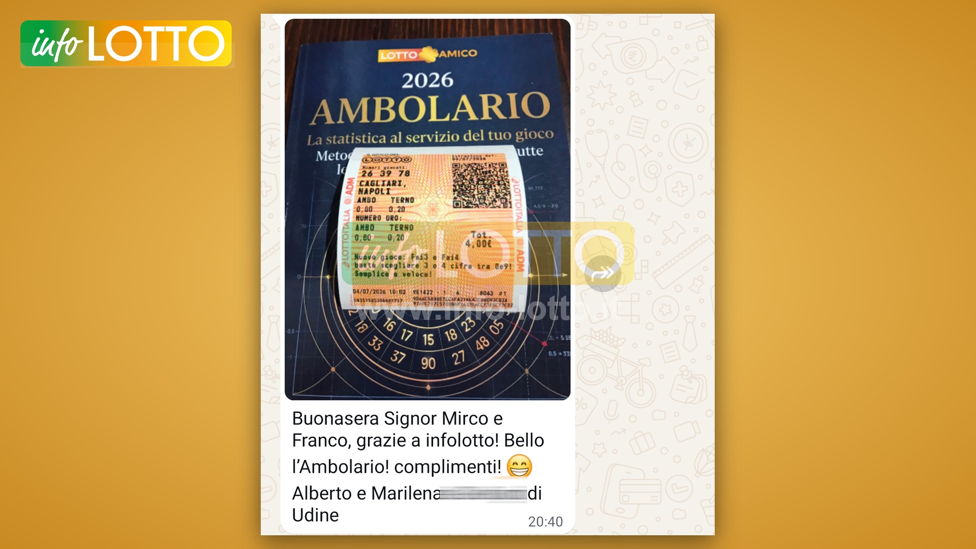 Vincita Luglio 2026