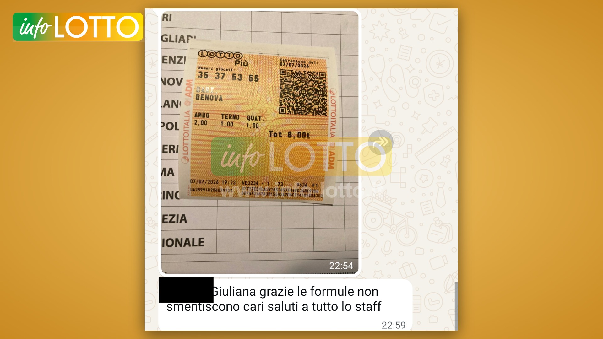 Vincita Luglio 2026