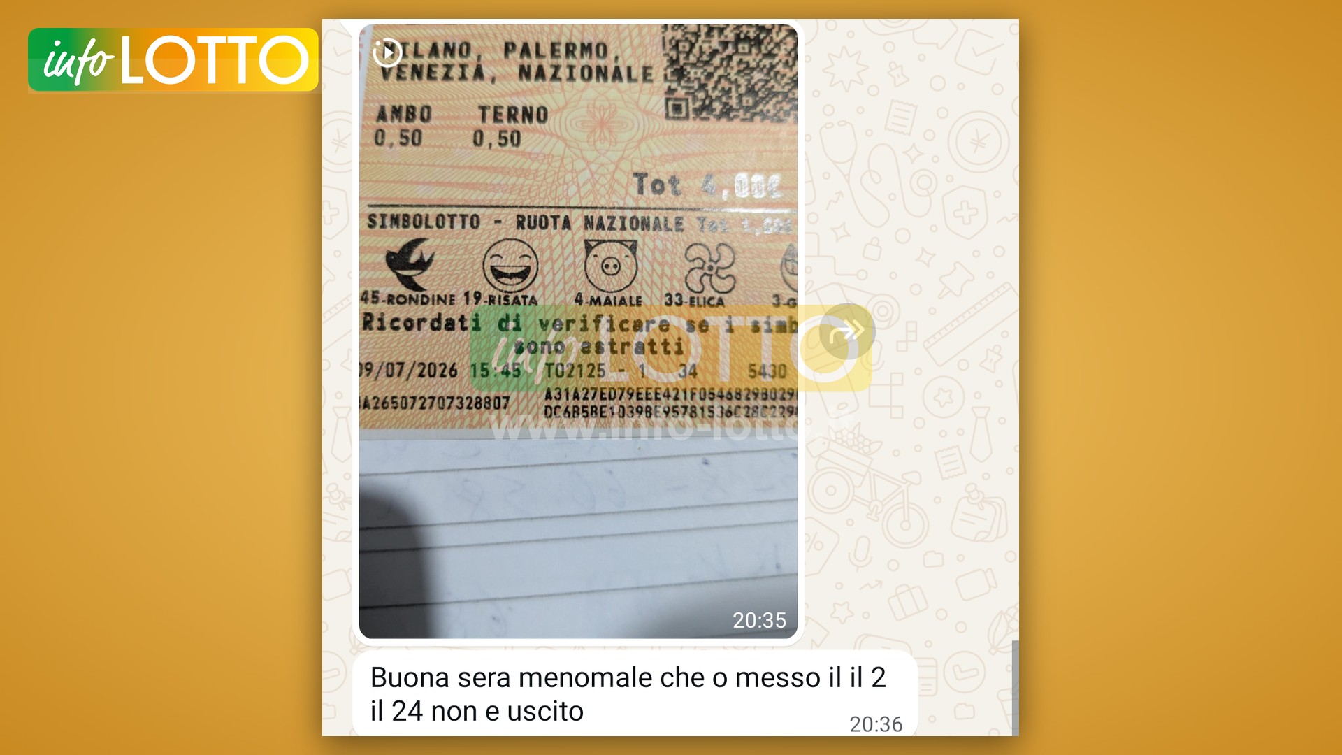 Vincita Luglio 2026