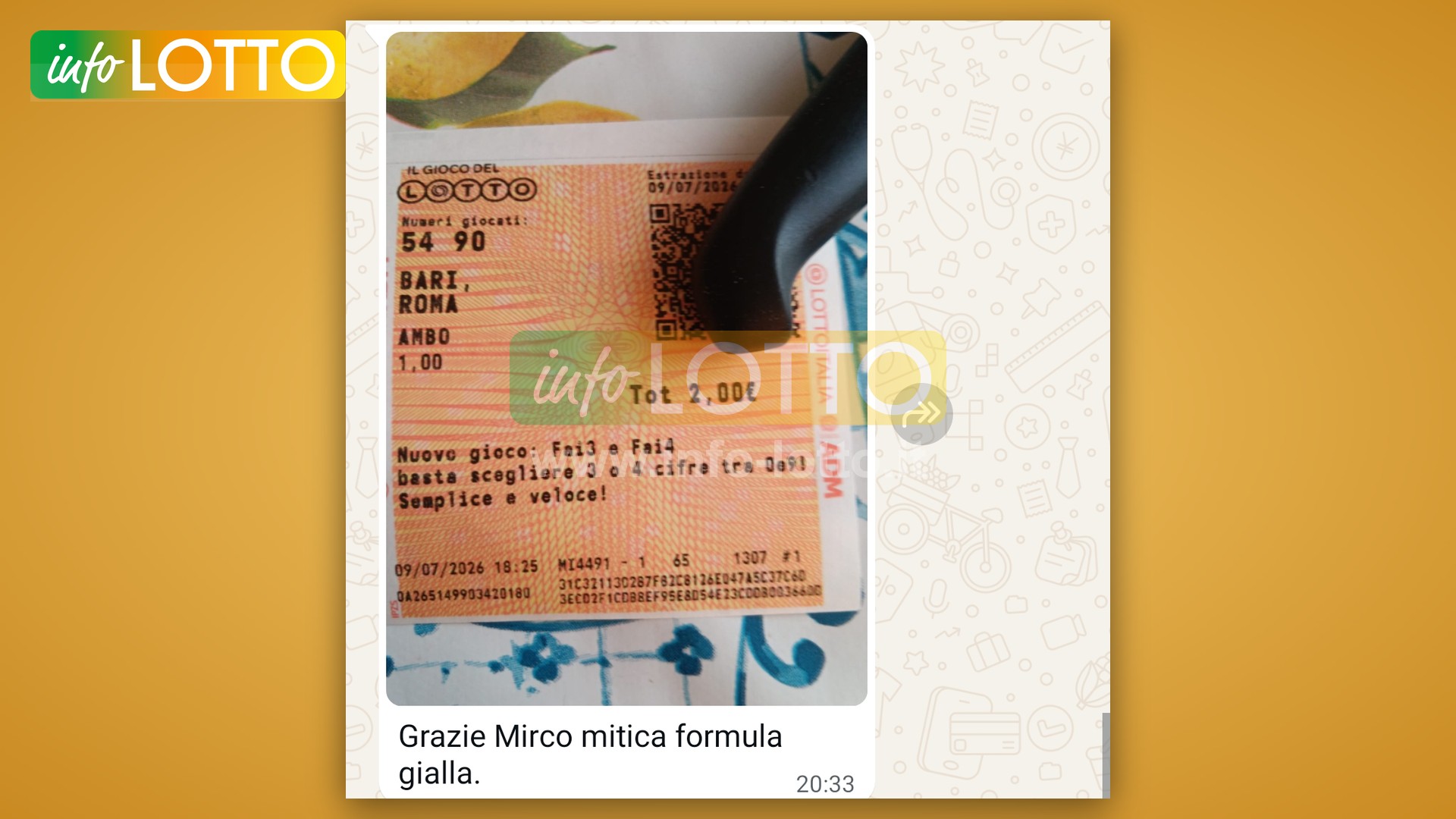 Vincita Luglio 2026