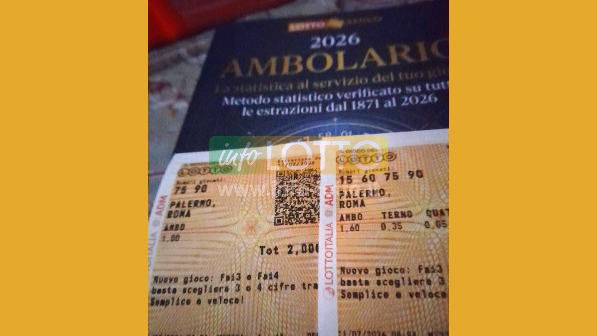 Vincita Luglio 2026