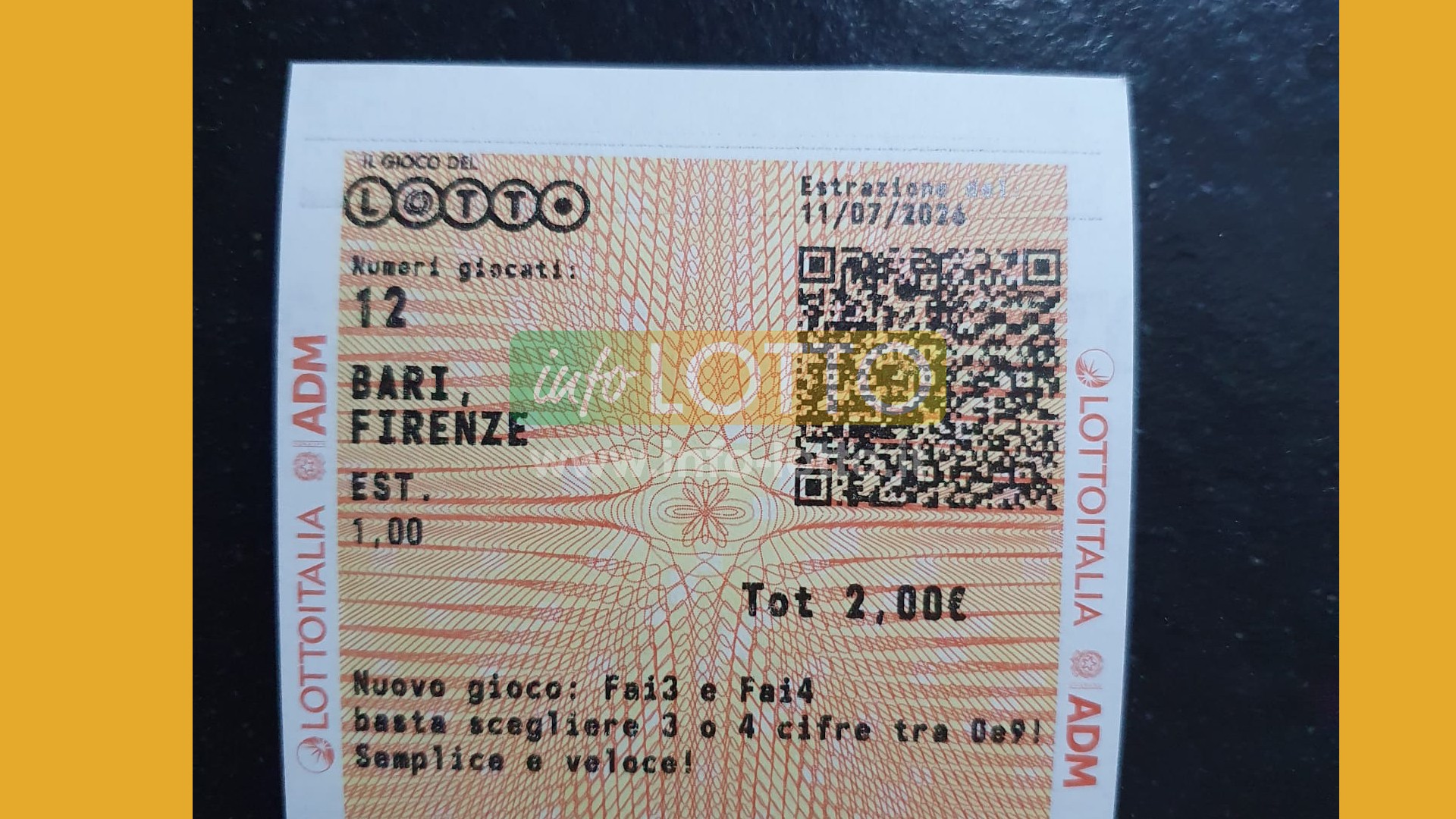 Vincita Luglio 2026