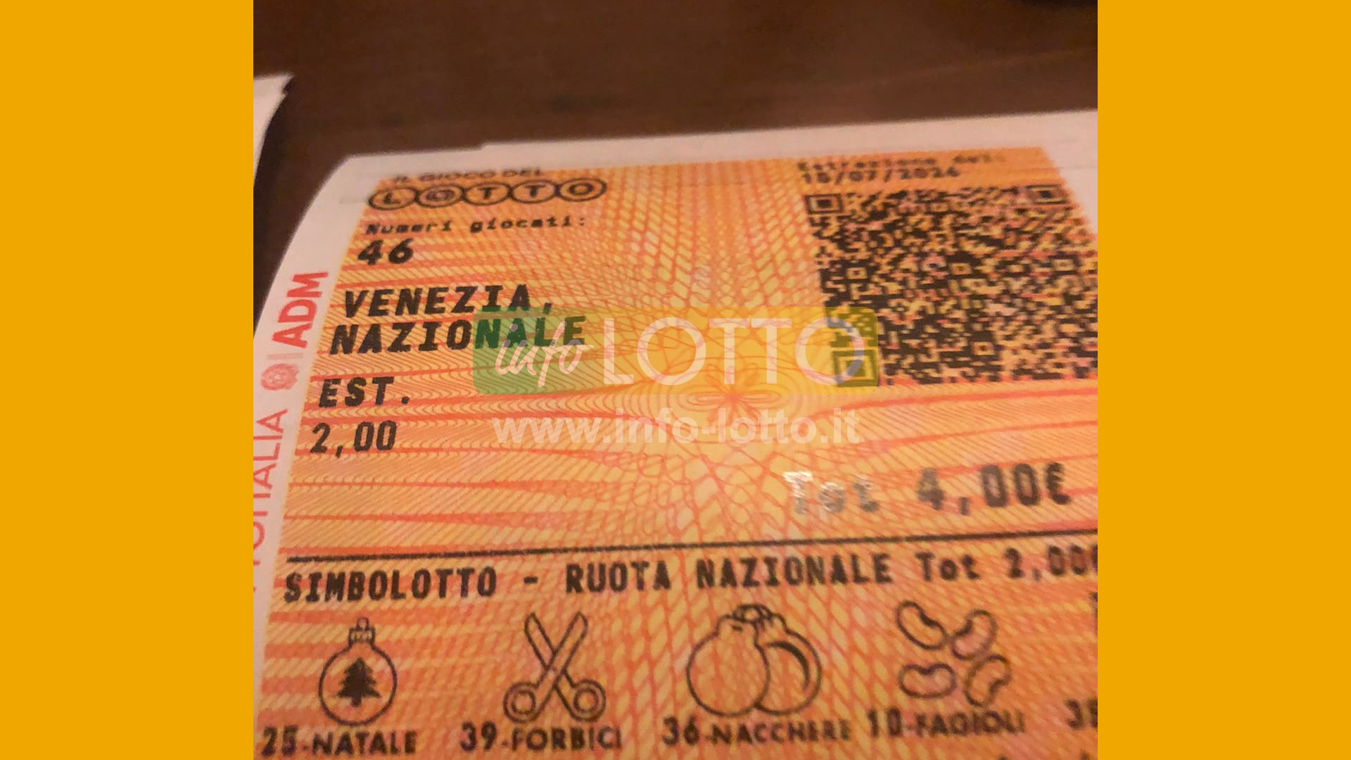 Vincita Luglio 2026