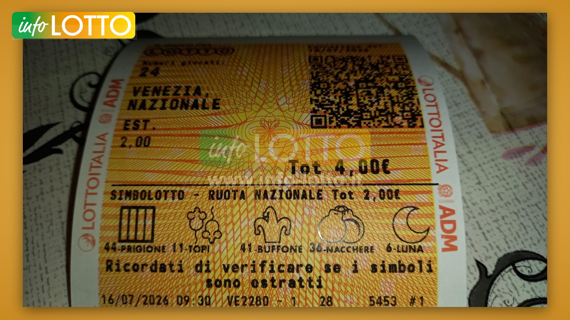 Vincita Luglio 2026