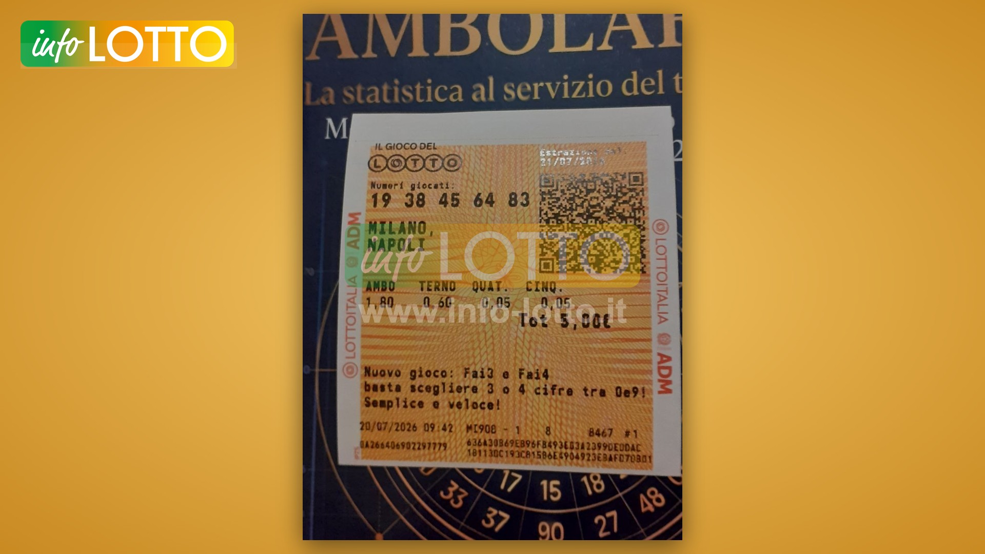 Vincita Luglio 2026