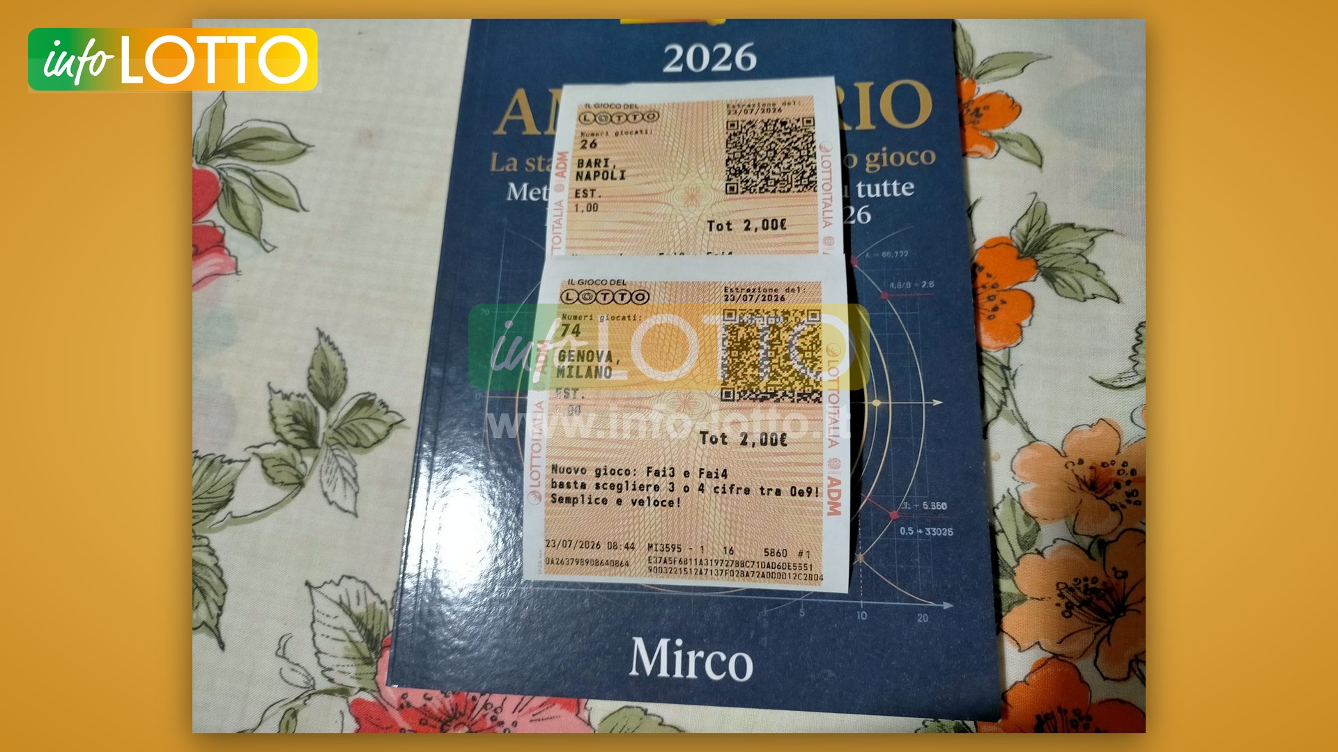 Vincita Luglio 2026
