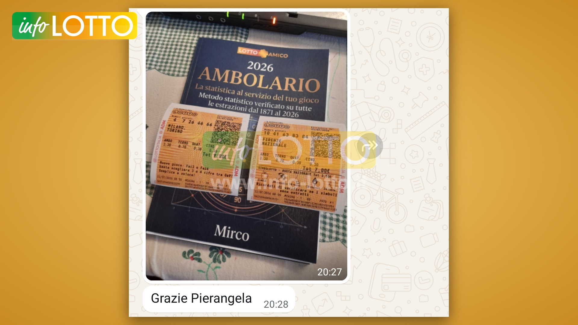 Vincita Luglio 2026