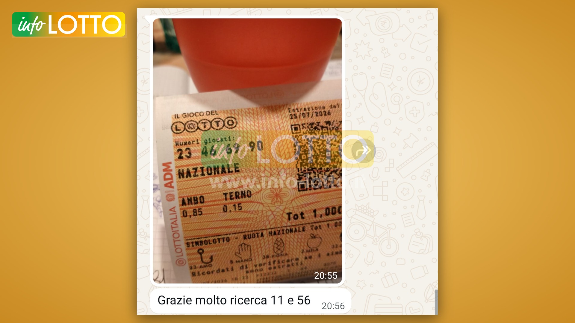 Vincita Luglio 2026