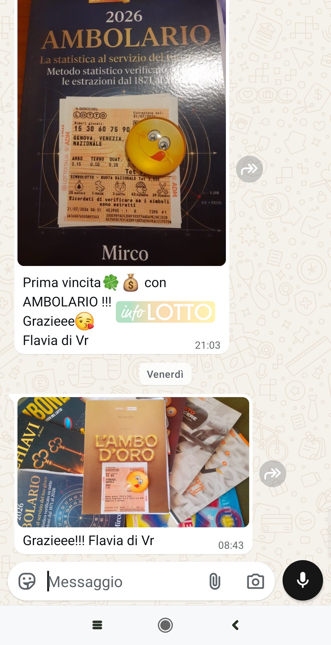 Vincita Agosto 2026