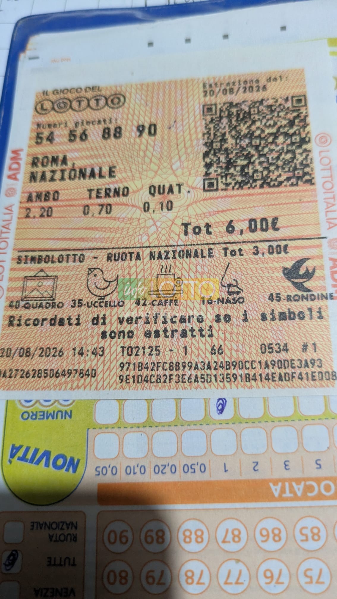 Vincita Agosto 2026