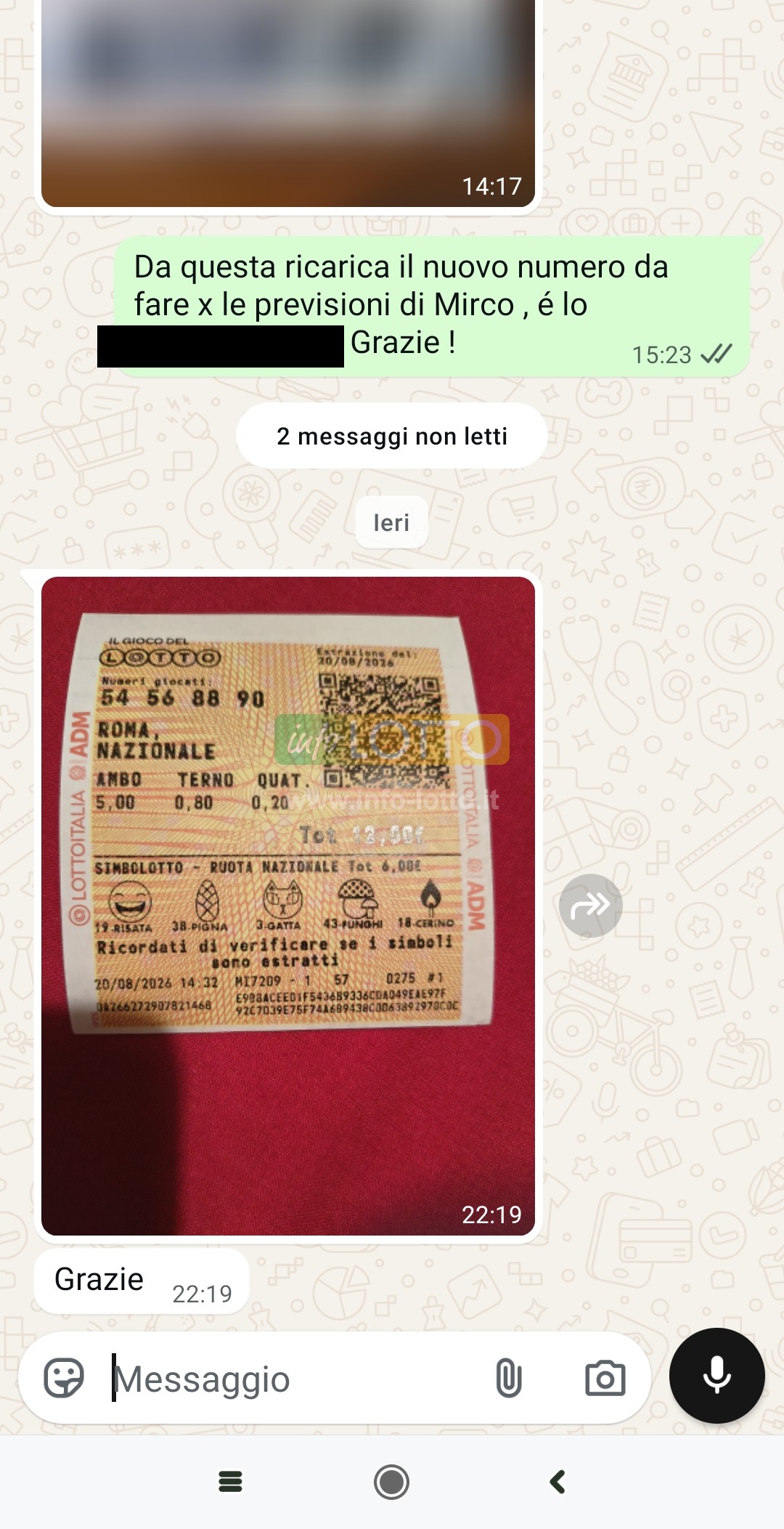 Vincita Agosto 2026